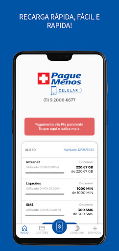 Android application Pague Menos Celular screenshort