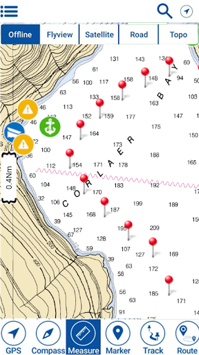 Castaic Lake CA Offline Charts Screen 3