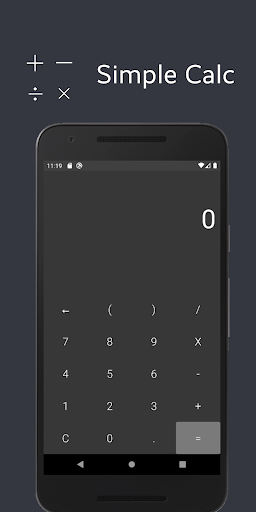 Android application Simple Calc screenshort