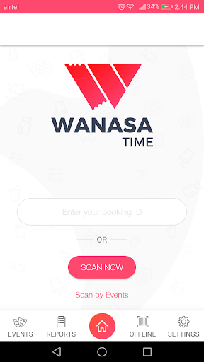 Android application WanasaTime EventScanner screenshort