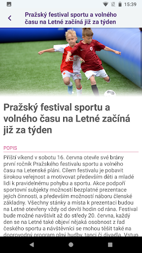 Praha sportovní Screen 3