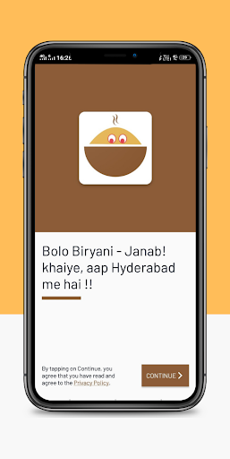 Android application Bolo Biryani screenshort