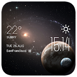 Pluto weather widget/clock icon