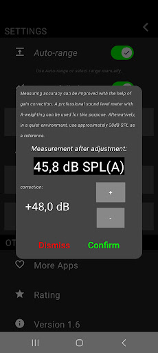 Spectrum analyzer Screen 3