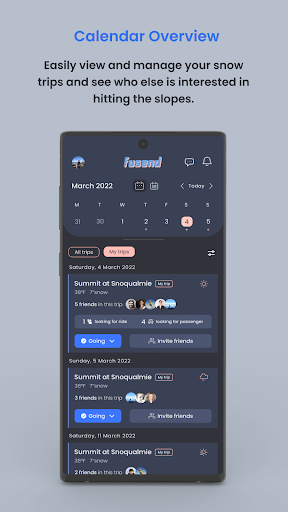 Android application Fusend screenshort