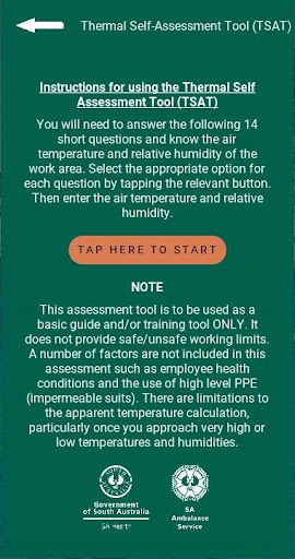 Android application SAAS Heat screenshort