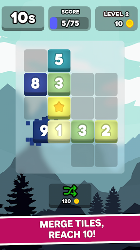 Android application Merge 10 - Brain Puzzle screenshort