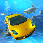 Cover Image of Télécharger Underwater Stunts Car Flying Race 2.0 APK