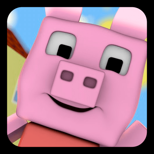 Peppa Pig Skin Mod Minecraft logo