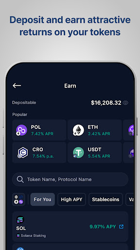 Screenshot of Crypto.com: Onchain Wallet