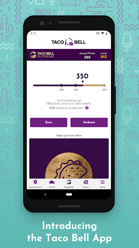 Android application Taco Bell UK screenshort