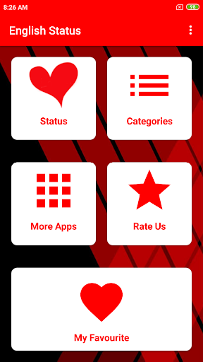 English Status Screen 2