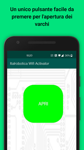Android application Italrobotica WiFi Activator screenshort