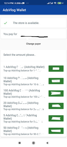 Android application AdsVlog Wallet screenshort