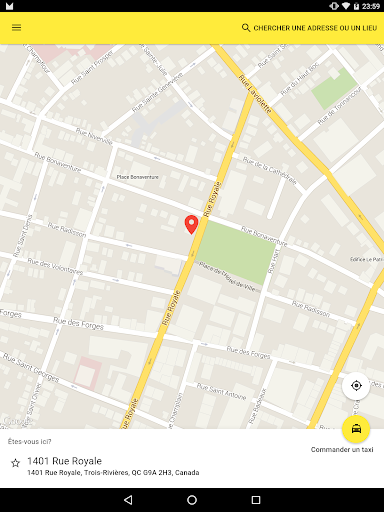 Android application Taxi COOP Trois-Rivieres screenshort