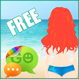 Summer Beach Theme for GO SMS icon