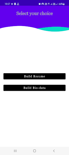 Android application Biodata & Resume Builder screenshort