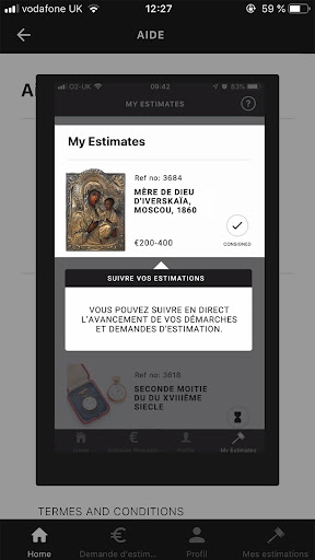 Tajan Art Valuations Screen 3