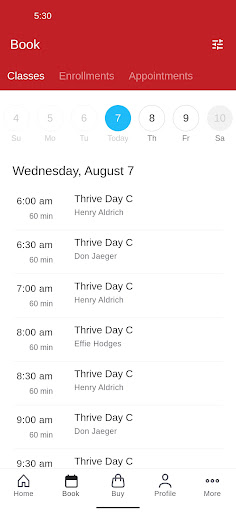 Detroit Thrive Training System Screen 2