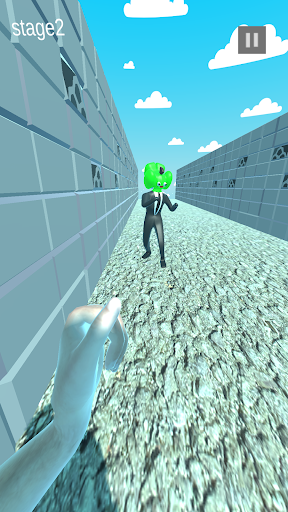 パンチ＆ラン＆宇宙人(走って、パンチで地球を救うゲーム) Screen 2
