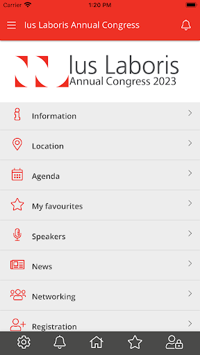 Android application Ius Laboris Congress 2023 screenshort