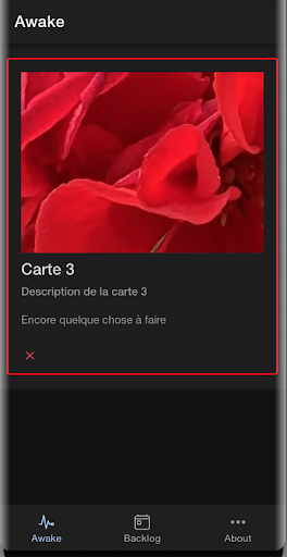 Android application short lived actions screenshort