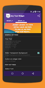 einfach Text-Widget Screenshot
