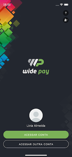 Android application Wide Pay screenshort