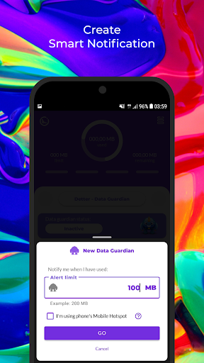 Detter Data Usage: Real-Time Screen 3