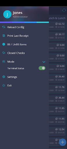InfoGenesis POS Terminal Screenshot