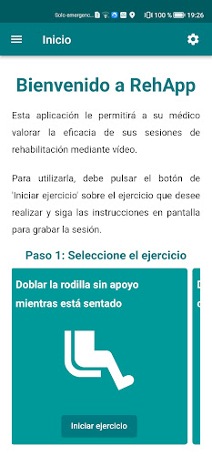 Android application RehApp screenshort