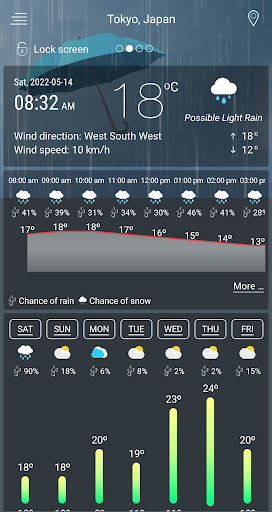 Android application Weather Radar & Live Maps screenshort