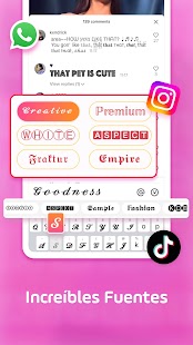 Teclado Emoji Facemoji & Fonts Screenshot