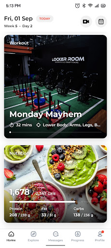 INPUT Fitness Health Club Screen 2