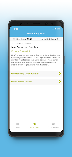 HandsOn Connect App Screen 3