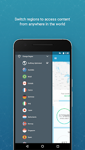 SurfEasy sichert Android VPN Screenshot
