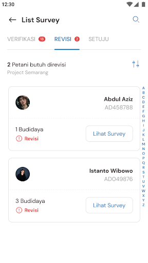 iFarms Verifikator Screen 3