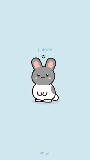 Android application 카카오톡 테마 - 러빗 토끼_얼룩이 screenshort