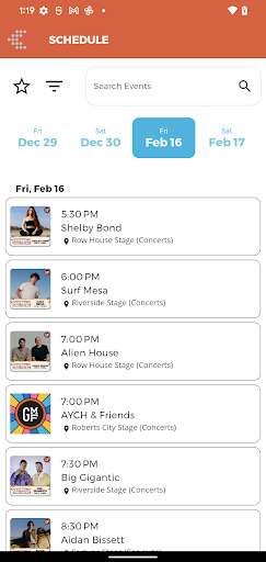 Gasparilla Music Fest Screen 2