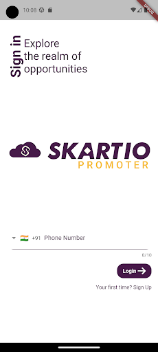 Android application Skartio Promoter screenshort