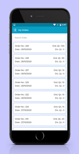 Garments Mantra: Inventory App Screen 2