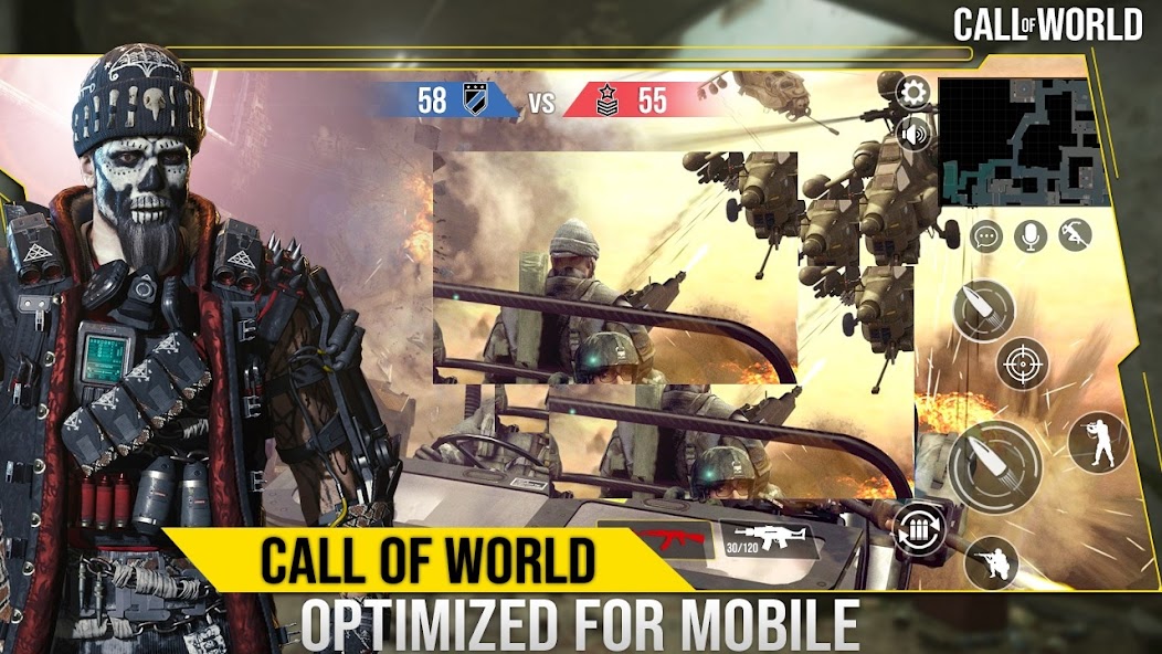 Call of WW Fire : Duty For War 51 APK + Mod (Remove ads / God Mode