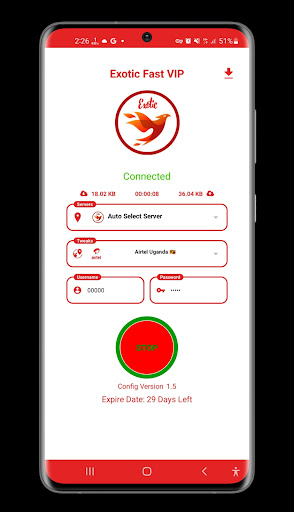 Android application Exotic Fast VIP screenshort