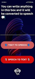 Text To Speech & Voice To Text