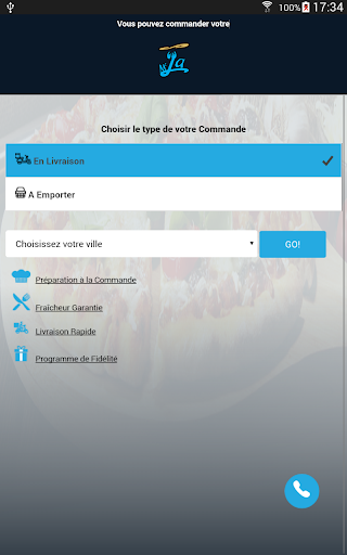 Android application Mcla Pizza screenshort
