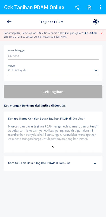 Cek Tagihan Air PDAM Indonesia - 2.3 - (Android)