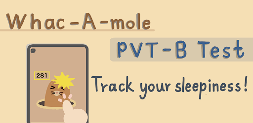 Android application Whac-A-Mole PVT-B Sleep Test screenshort