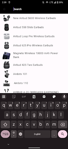 Android application Audionix - Mobile Accessories screenshort