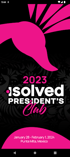 Android application isolved President's Club screenshort