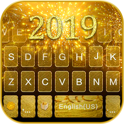 Gold 2018 New Year Keyboard Th logo